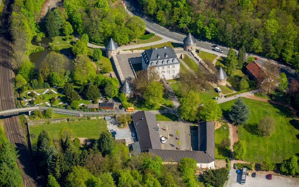 Luftaufnahme Velbert - Schloss Hardenberg im Ortsteil Neviges in Velbert im Bundesland Nordrhein-Westfalen