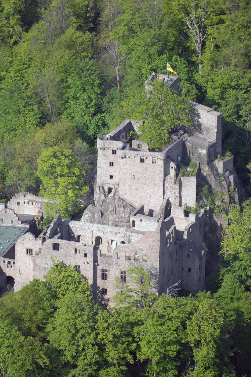 Luftbild BADEN-BADEN - Schloss Hohenbaden bei Baden-Baden in Baden-Würtemberg