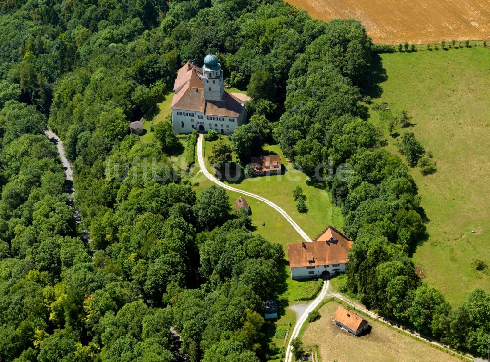 Luftaufnahme Stühlingen - Schloss Hohenlupfen in Stühlingen im Bundesland Baden-Württemberg