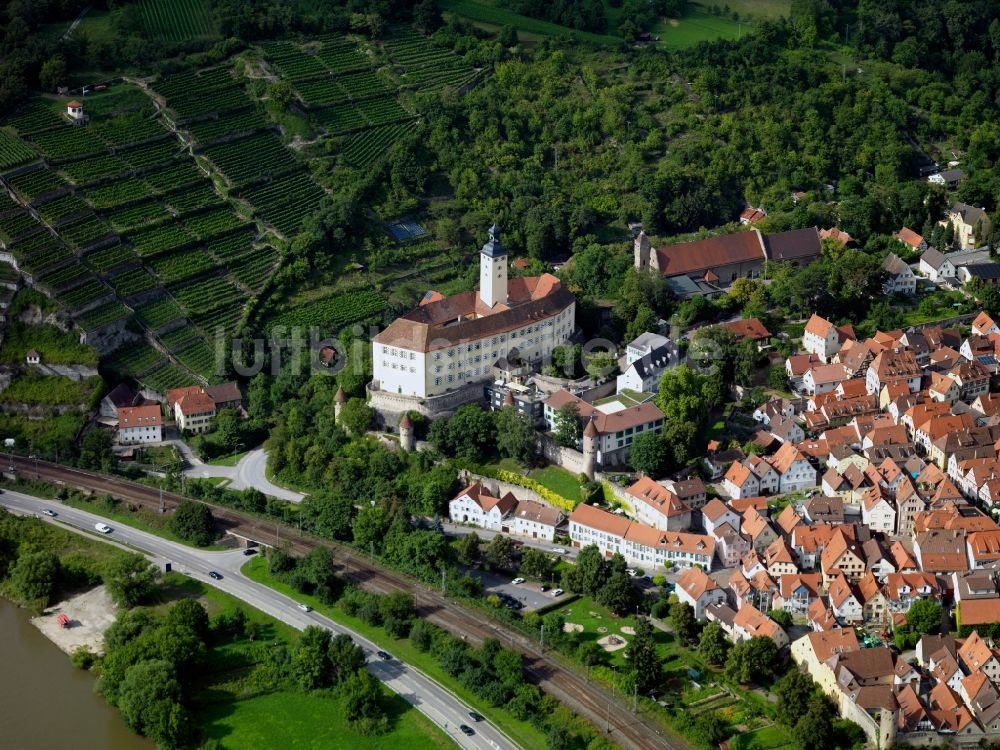 Luftbild Gundelsheim - Schloss Horneck in Gundelsheim im Bundesland Baden-Württemberg
