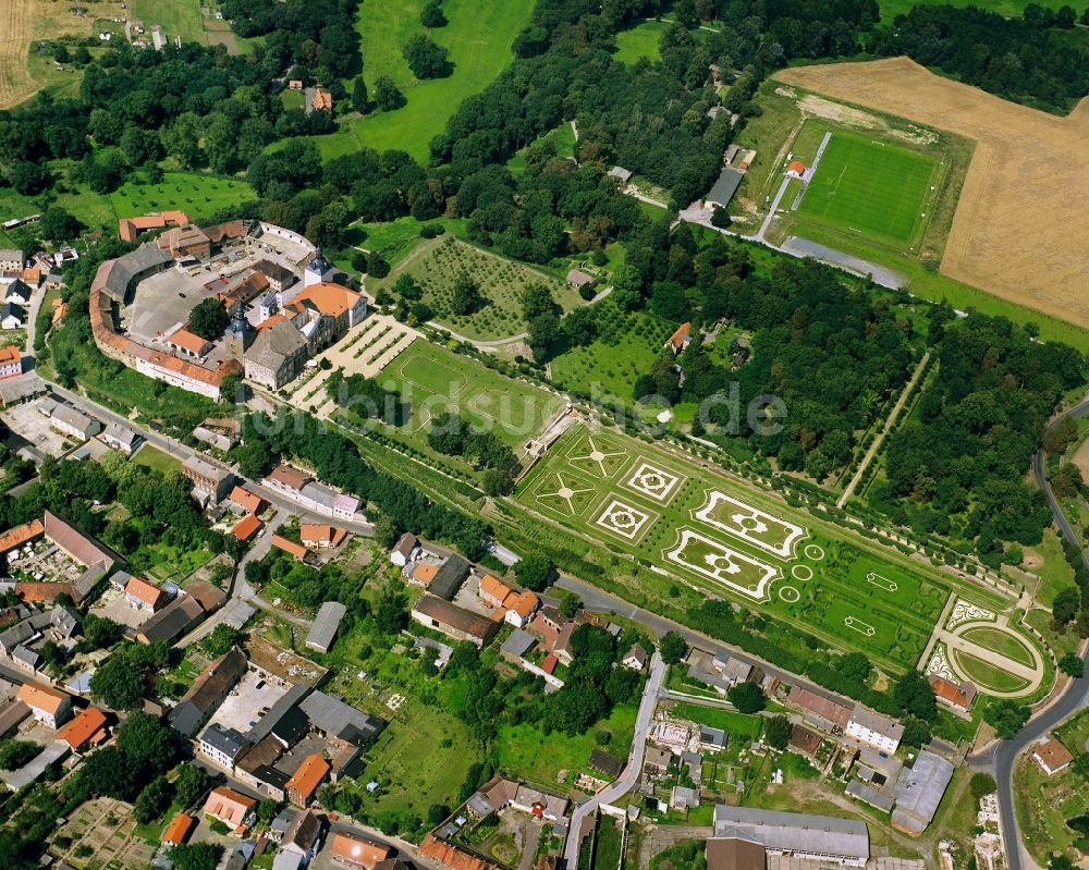 Luftbild Haldensleben - Schloss Hundisburg in Haldensleben im Bundesland Sachsen-Anhalt