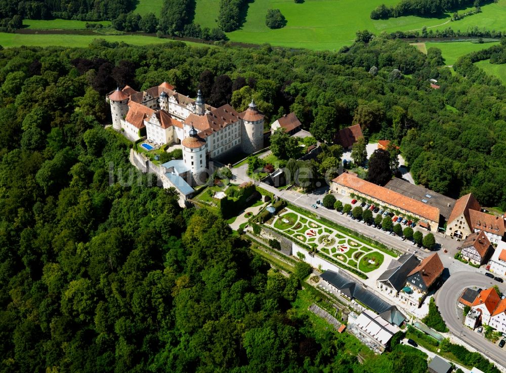Luftbild Langenburg - Schloss Langenburg in Langenburg im Bundesland Baden-Württemberg
