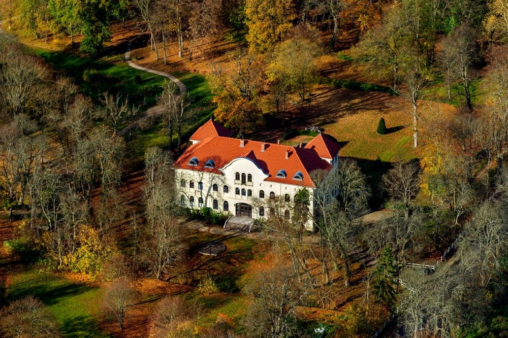 Luftaufnahme Penzlin OT Marihn - Schloss Marihn in Penzlin im Bundesland Mecklenburg-Vorpommern