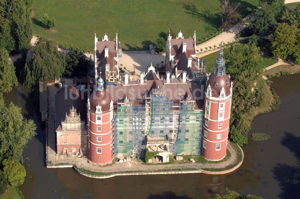 Luftbild Bad Muskau - Schloss Muskau