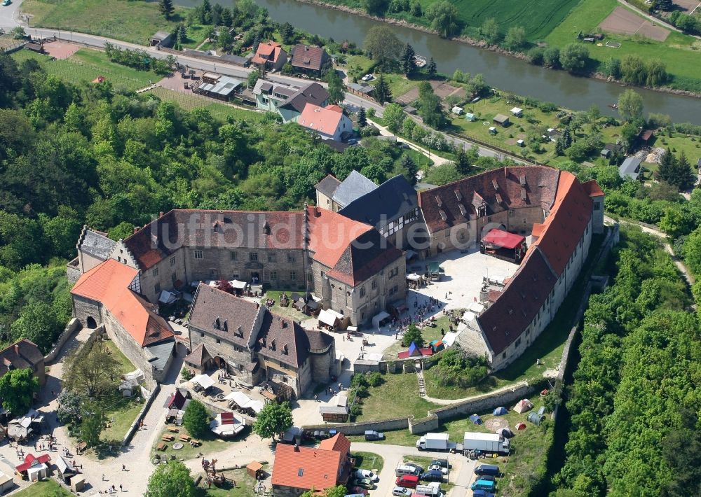 Luftaufnahme Freyburg (Unstrut) - Schloss Neuenburg und der Bergfried Dicker Wilhelm bei Freyburg Unstrut im Bundesland Sachsen-Anhalt