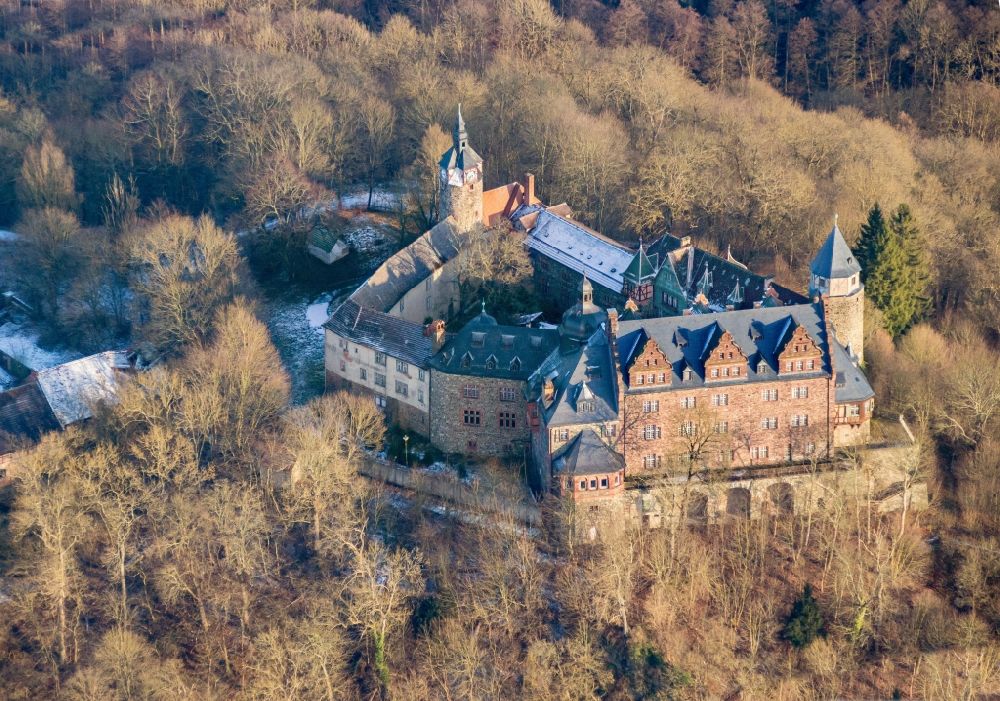 Luftbild Mansfeld - Schloss Rammelburg in Mansfeld im Bundesland Sachsen-Anhalt