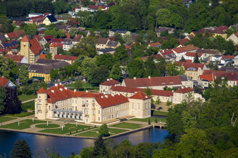 Luftbild Rheinsberg - Schloss Rheinsberg in Rheinsberg im Bundesland Brandenburg