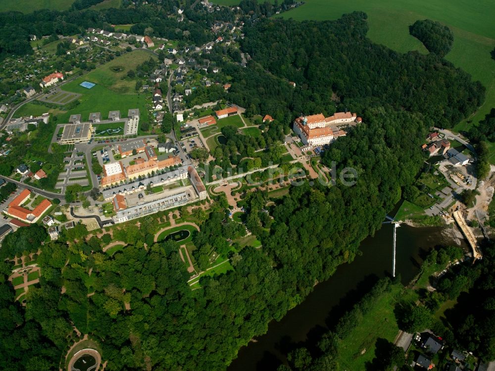 Luftbild Lichtenwalde - Schloss Schloss und Park Lichtenwalde in Lichtenwalde im Bundesland Sachsen, Deutschland