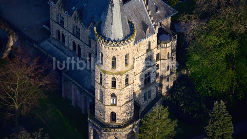 Luftaufnahme Sinzig - Schloss Sinzig in Sinzig im Bundesland Rheinland-Pfalz, Deutschland