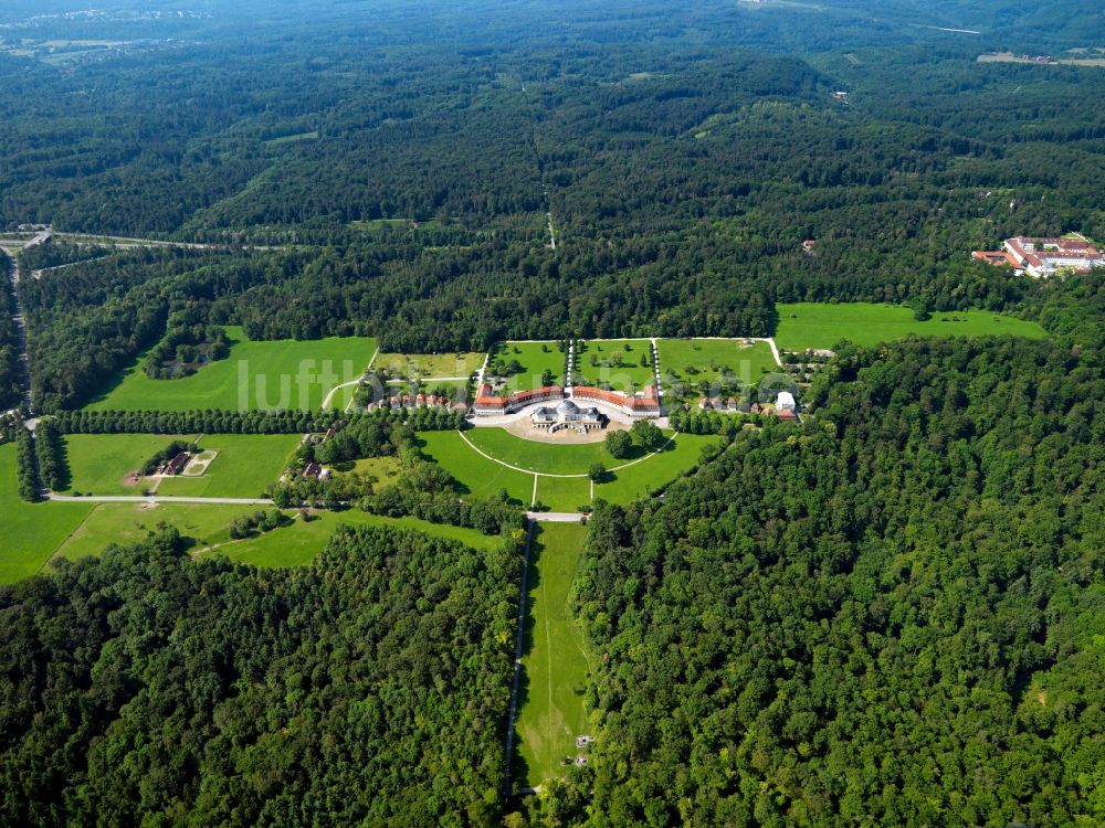 Stuttgart aus der Vogelperspektive: Schloss Solitude im Stadtbezirk Stuttgart-West in Stuttgart im Bundesland Baden-Württemberg