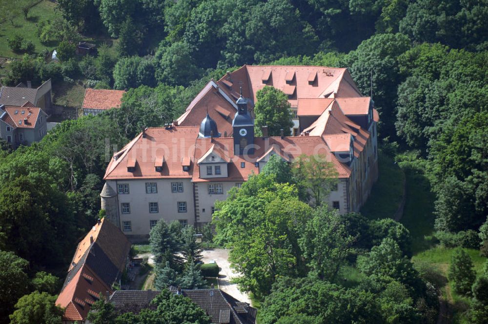 WALTERSHAUSEN aus der Vogelperspektive: Schloss Tenneberg in Waltershausen