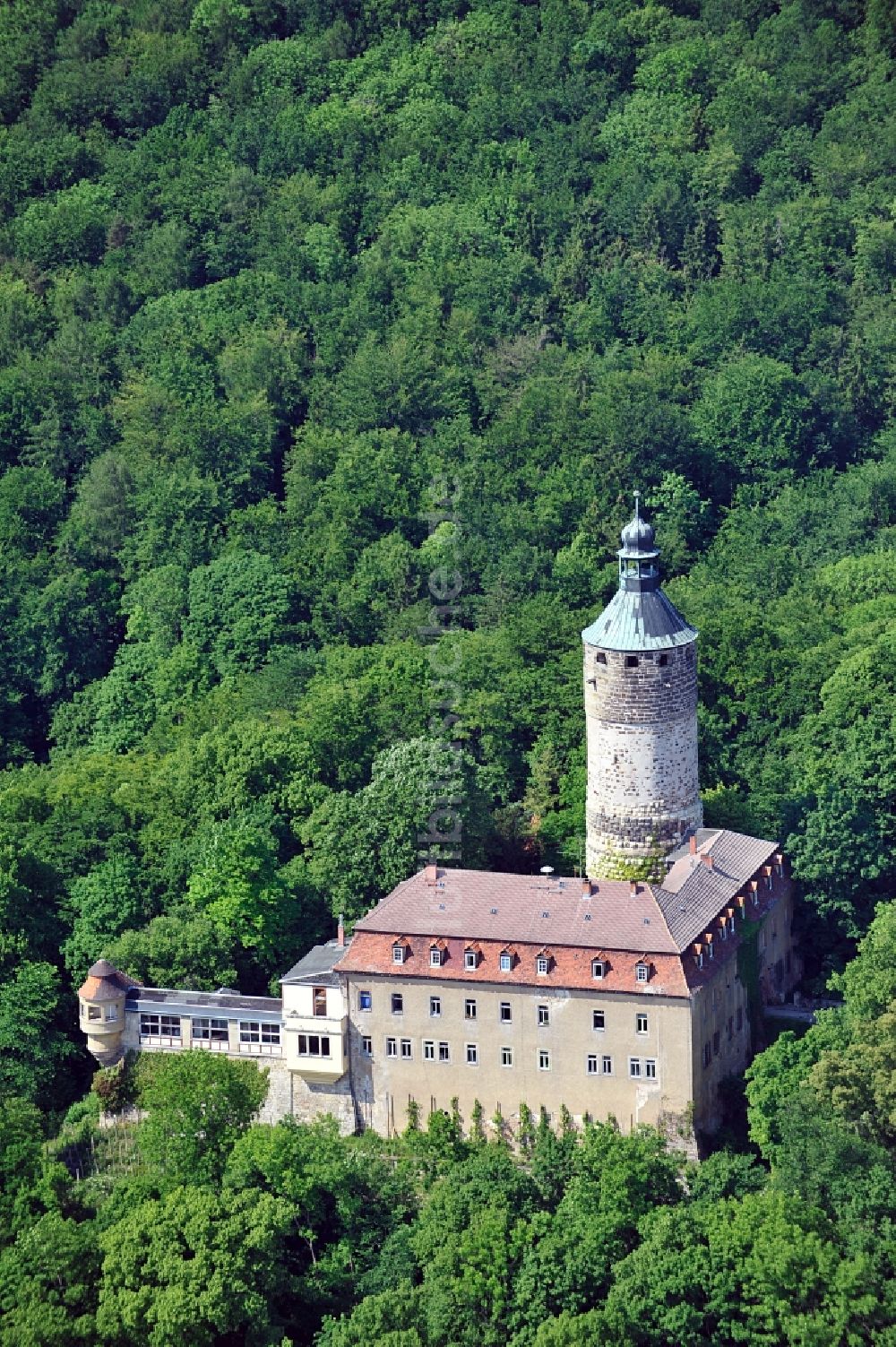 Tonndorf aus der Vogelperspektive: Schloss Tonndorf in Tonndorf im Bundesland Thüringen
