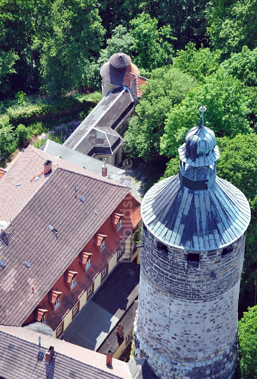Tonndorf aus der Vogelperspektive: Schloss Tonndorf in Tonndorf im Bundesland Thüringen