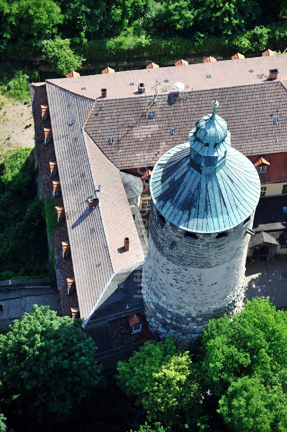 Luftbild Tonndorf - Schloss Tonndorf in Tonndorf im Bundesland Thüringen