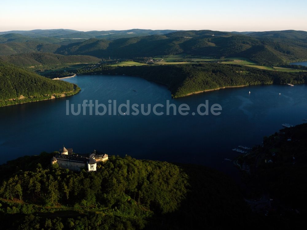 Luftbild Waldeck - Schloss Waldeck am Edersee in Waldeck im Bundesland Hessen