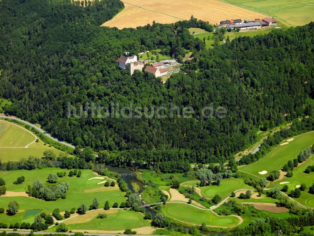 Starzach von oben - Schloss Weitenburg im Neckartal in der Gemeinde Starzach im Bundesland Baden-Württemberg