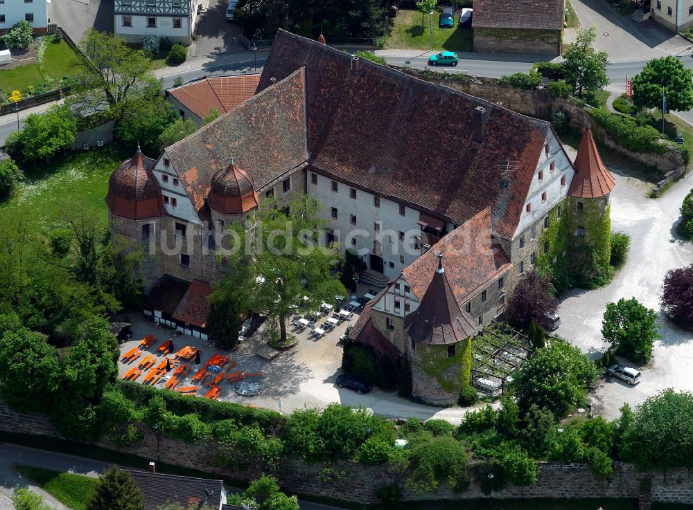 Luftaufnahme Wiesenthau - Schloss Wiesenthau in Wiesenthau im Bundesland Bayern