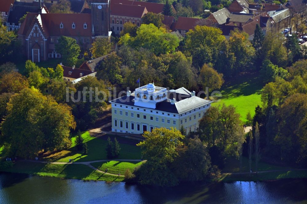 Luftaufnahme Wörlitz - Schloss Wörlitz im Bundesland Sachsen-Anhalt