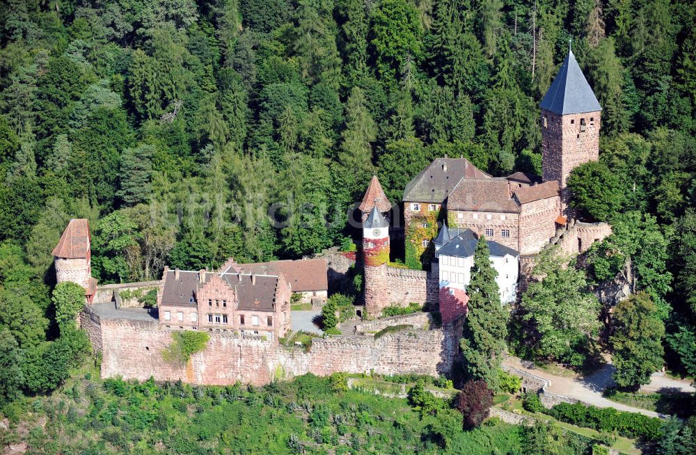 Zwingenberg aus der Vogelperspektive: Schloss Zwingenberg in Baden-Württemberg