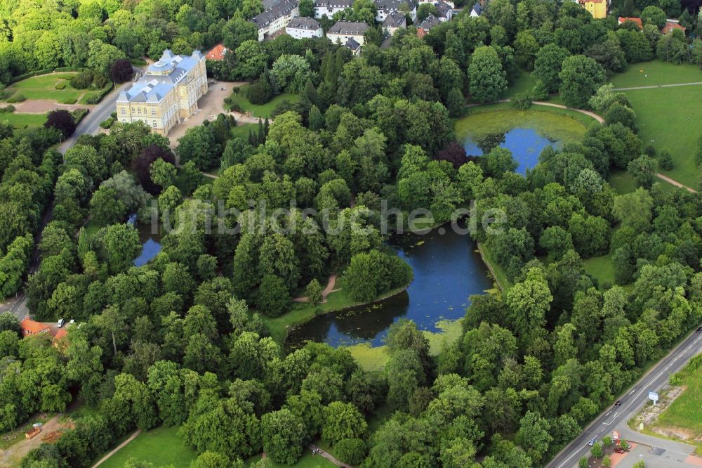 Luftaufnahme Gotha - Schlosspark und Museum der Natur in Gotha im Bundesland Thüringen
