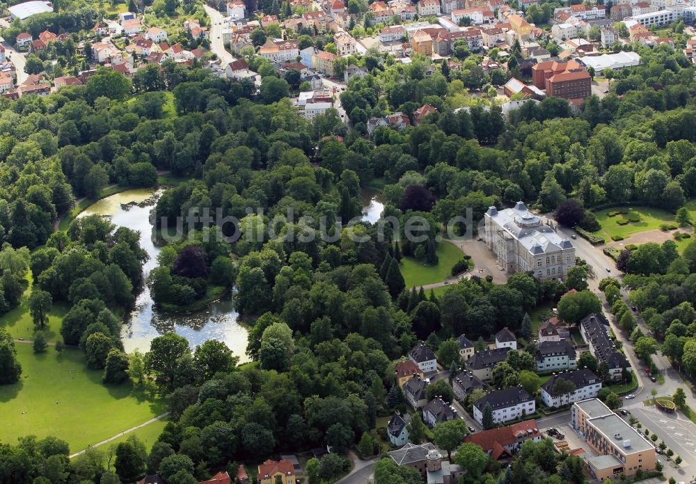 Luftbild Gotha - Schlosspark und Museum der Natur in Gotha im Bundesland Thüringen