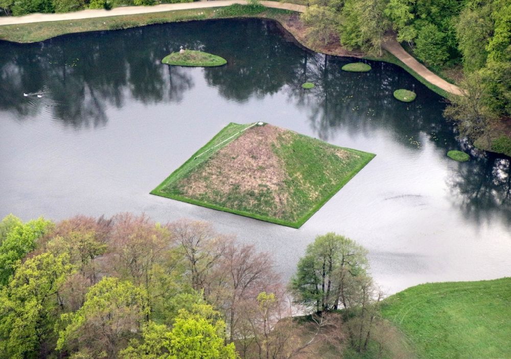 Luftbild Cottbus - Schloßpark von Schloß Branitz in Cottbus im Bundesland Brandenburg
