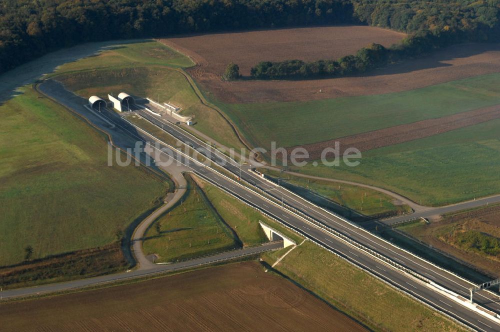 Luftaufnahme Heldrungen - Schmücketunnel bei Heldrungen in Thüringen