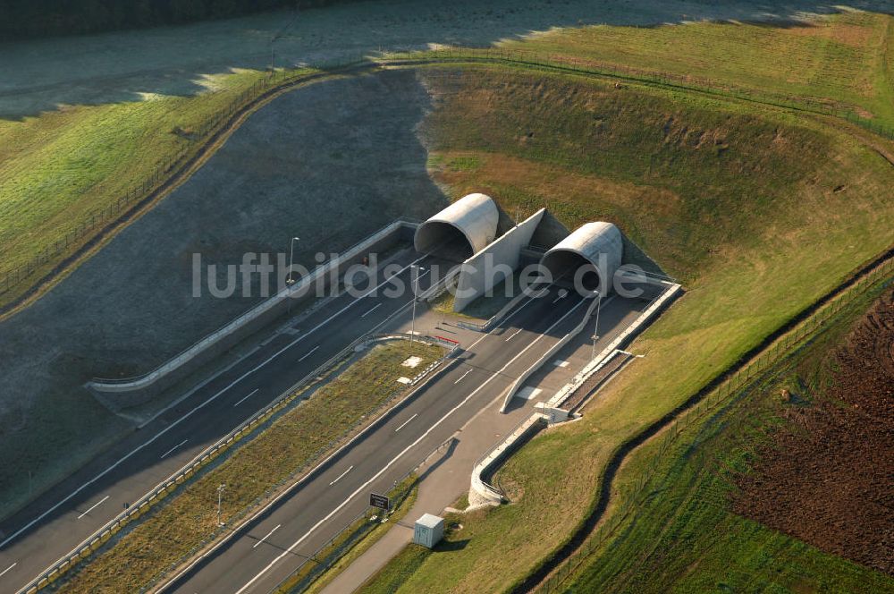 Luftaufnahme Heldrungen - Schmücketunnel bei Heldrungen in Thüringen