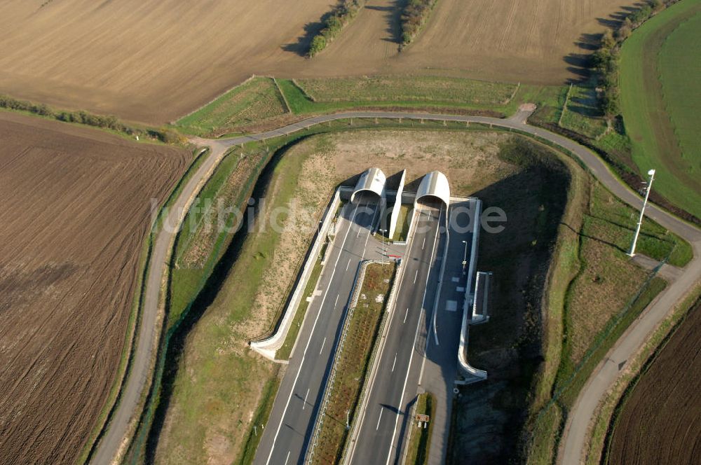 Luftbild Heldrungen - Schmücketunnel bei Heldrungen in Thüringen
