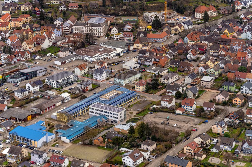 Luftaufnahme Ettenheimmünster - Schulgebäude August-Ruf-Bildungszentrum in Ettenheimmünster im Bundesland Baden-Württemberg, Deutschland
