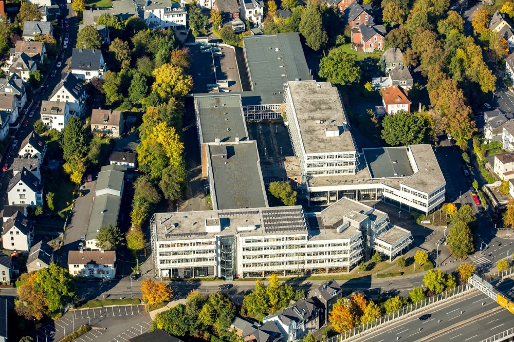 Luftaufnahme Siegen - Schulgebäude des Berufskolleg Technik in Siegen im Bundesland Nordrhein-Westfalen