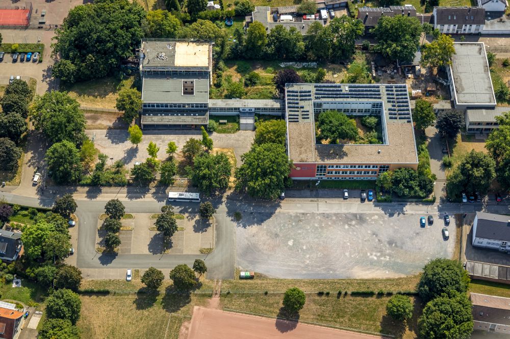 Pelkum von oben - Schulgebäude Freie Waldorfschule in Pelkum im Bundesland Nordrhein-Westfalen, Deutschland
