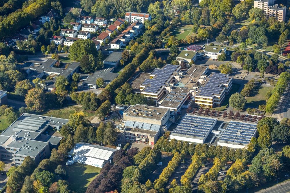 Luftbild Unna - Schulgebäude des Geschwister-Scholl-Gymnasium in Unna im Bundesland , Deutschland
