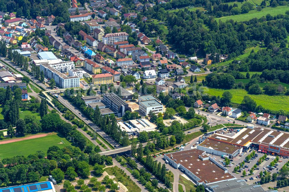 Lahr/Schwarzwald von oben - Schulgebäude gewerbliche Schule in Mietersheim im Bundesland Baden-Württemberg, Deutschland