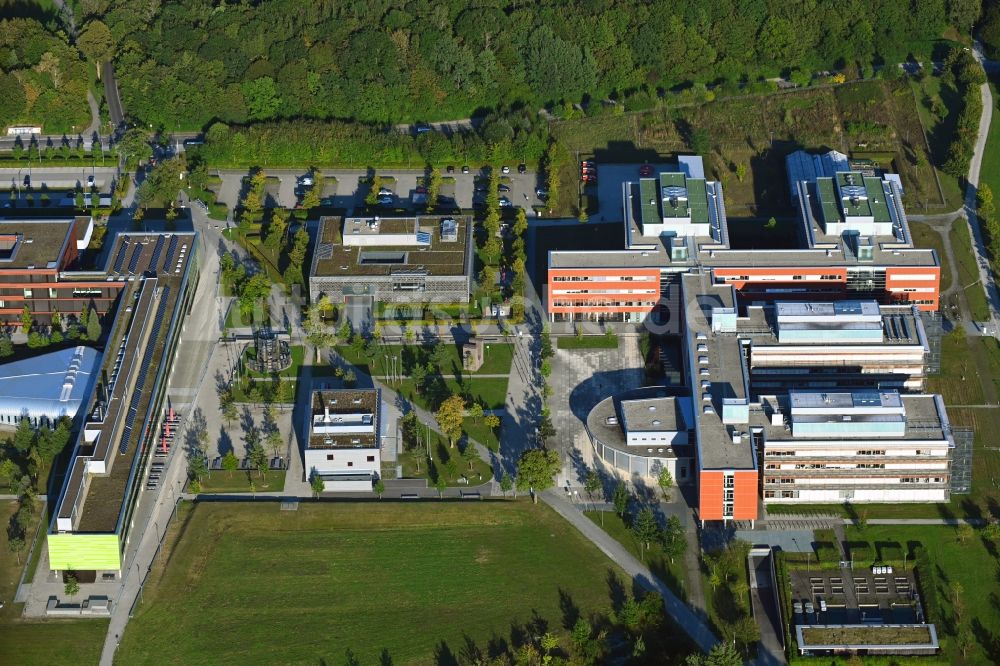 Luftbild Planegg - Schulgebäude der Graduate School of Systemic Neurosciences im Ortsteil Martinsried in Planegg im Bundesland Bayern, Deutschland
