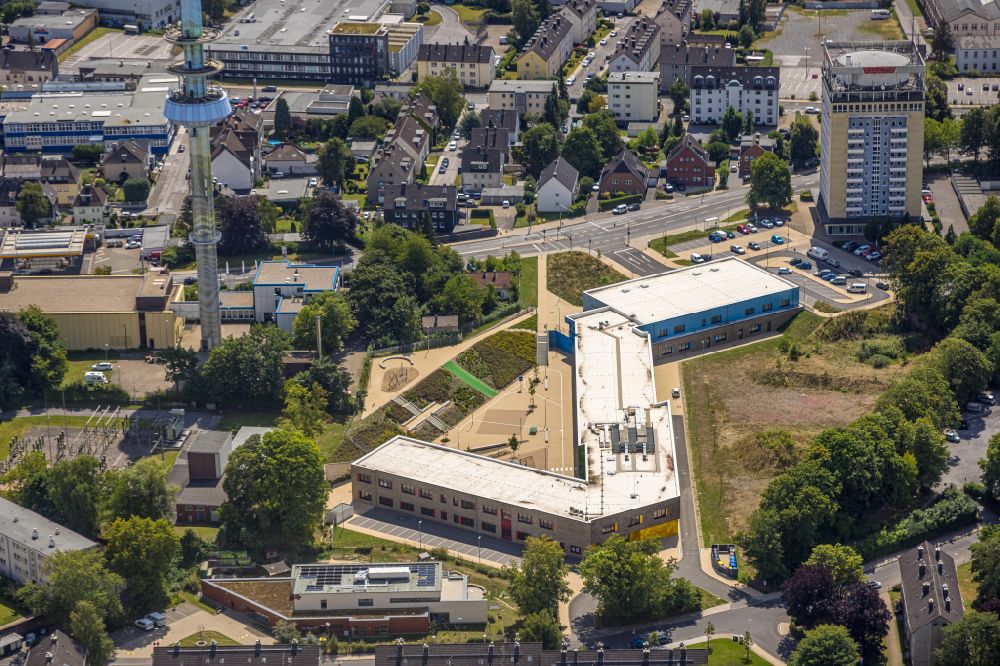 Luftbild Velbert - Schulgebäude Grundschule Kastanienallee in Velbert im Bundesland Nordrhein-Westfalen, Deutschland