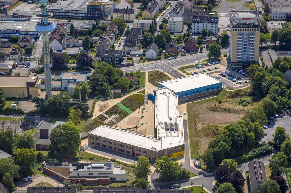 Luftaufnahme Velbert - Schulgebäude Grundschule Kastanienallee in Velbert im Bundesland Nordrhein-Westfalen, Deutschland