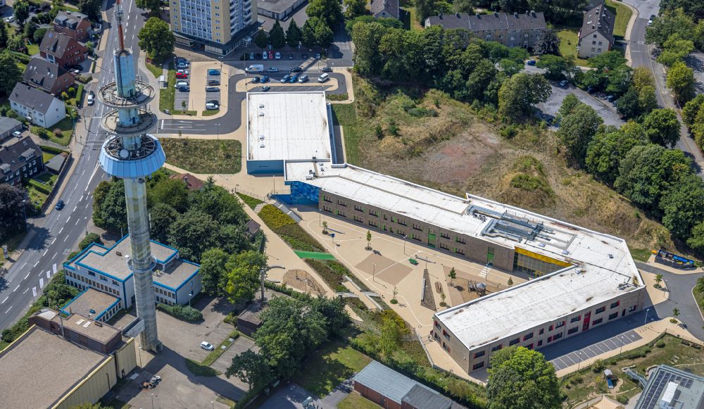 Luftaufnahme Velbert - Schulgebäude Grundschule Kastanienallee in Velbert im Bundesland Nordrhein-Westfalen, Deutschland