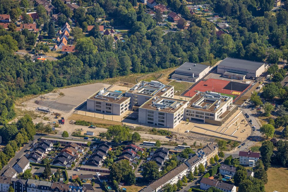 Luftbild Essen - Schulgebäude der Gustav-Heinemann-Schule in Essen im Bundesland Nordrhein-Westfalen, Deutschland