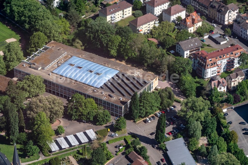 Lahr/Schwarzwald von oben - Schulgebäude des Gymnasium Max Plank in Lahr/Schwarzwald im Bundesland Baden-Württemberg, Deutschland