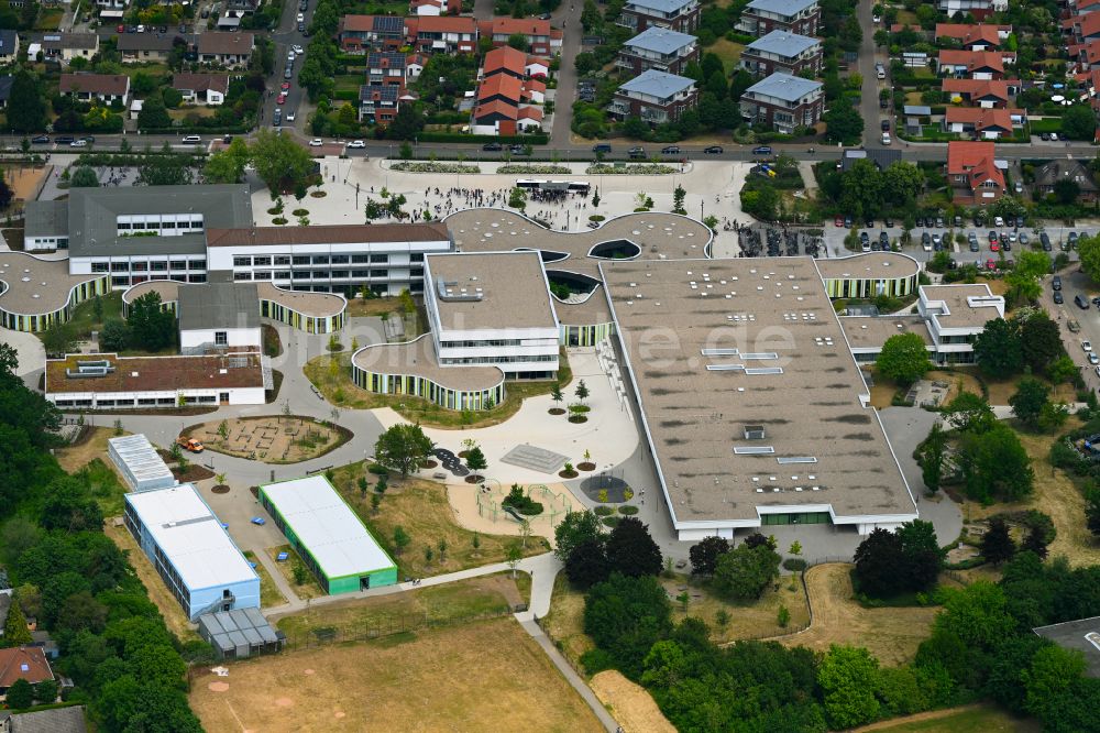 Luftbild Wolfsburg - Schulgebäude des Gymnasium in Wolfsburg im Bundesland Niedersachsen, Deutschland