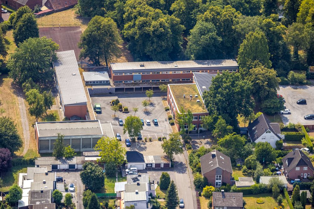 Luftbild Hamm - Schulgebäude des Hanse Kolleg in Hamm im Bundesland Nordrhein-Westfalen, Deutschland
