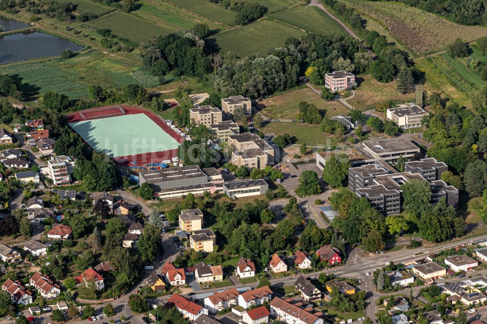 Ettenheim von oben - Schulgebäude der Heimschule St. Landolin in Ettenheim im Bundesland Baden-Württemberg, Deutschland