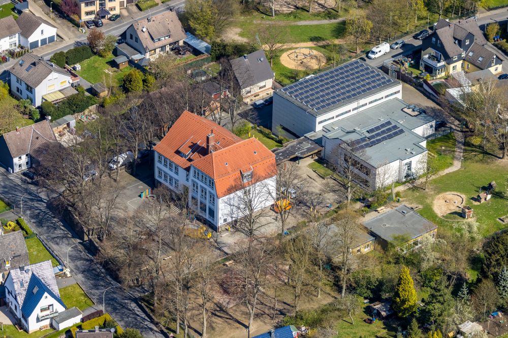 Luftbild Rüdinghausen - Schulgebäude Hüllbergschule in Rüdinghausen im Bundesland Nordrhein-Westfalen, Deutschland