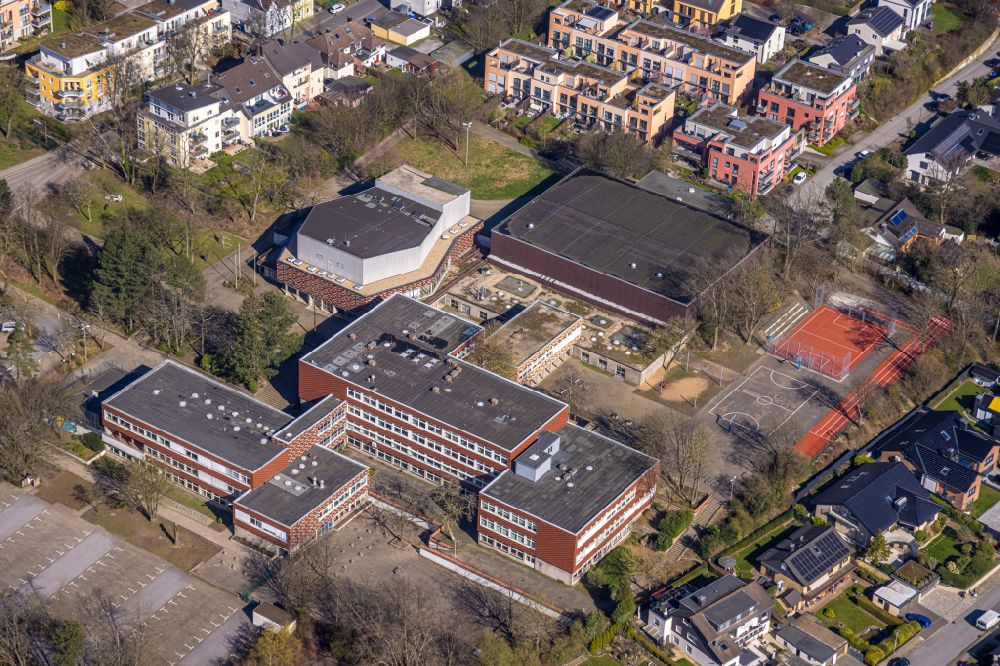 Luftbild Heiligenhaus - Schulgebäude Immanuel- Kant- Gymnasium in Heiligenhaus im Bundesland Nordrhein-Westfalen