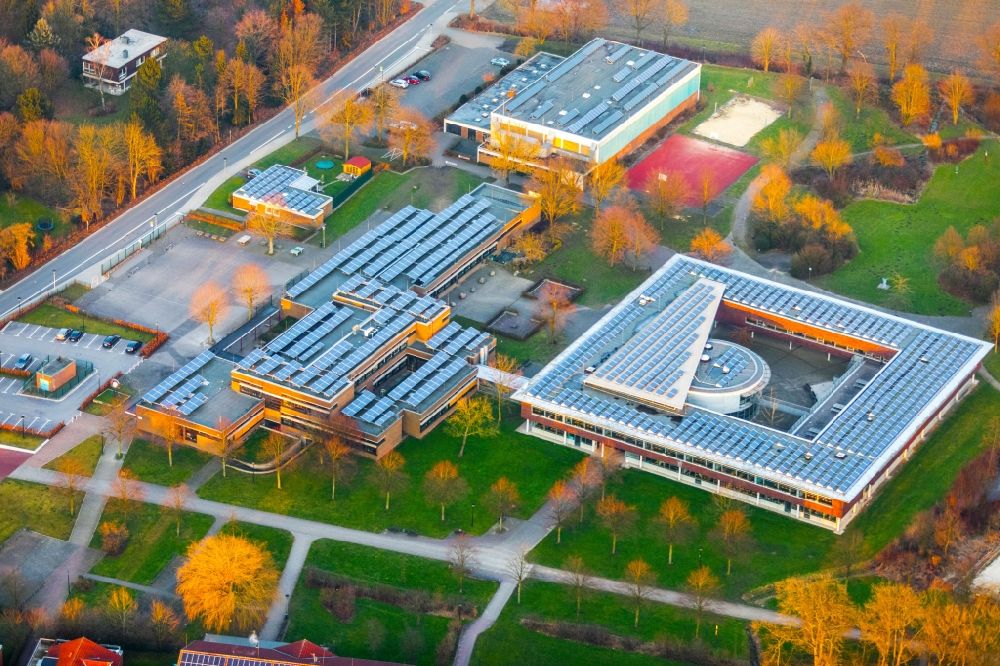 Luftbild Nordkirchen - Schulgebäude der Johann-Conrad-Schlaun-Schule Am Gorbach in Nordkirchen im Bundesland Nordrhein-Westfalen, Deutschland