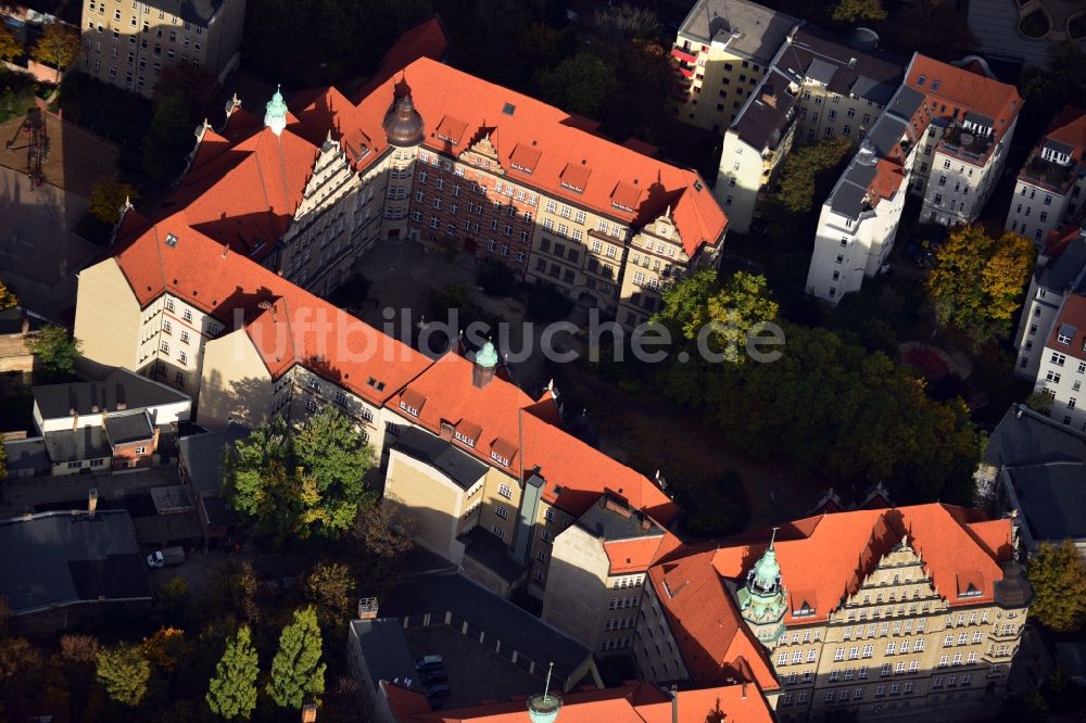 Luftbild Berlin - Schulgebäude- Komplex zwischen Görschstraße, Wollankstraße und Neue Schönholzer Straße in Berlin - Pankow