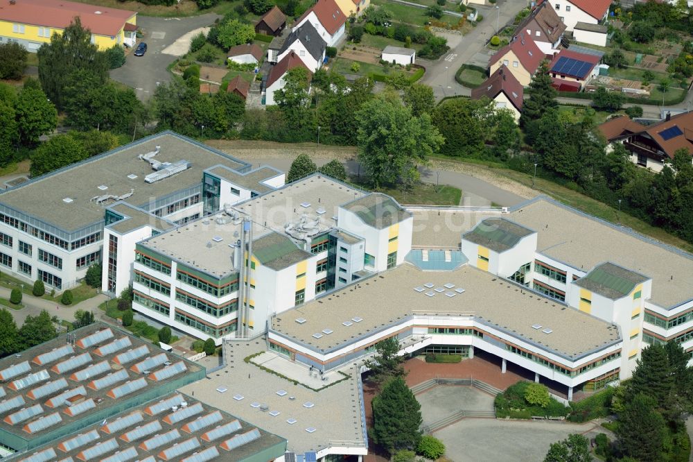 Luftbild Ellwangen (Jagst) - Schulgebäude des Kreisberufsschulzentrums Ellwangen in Ellwangen (Jagst) im Bundesland Baden-Württemberg