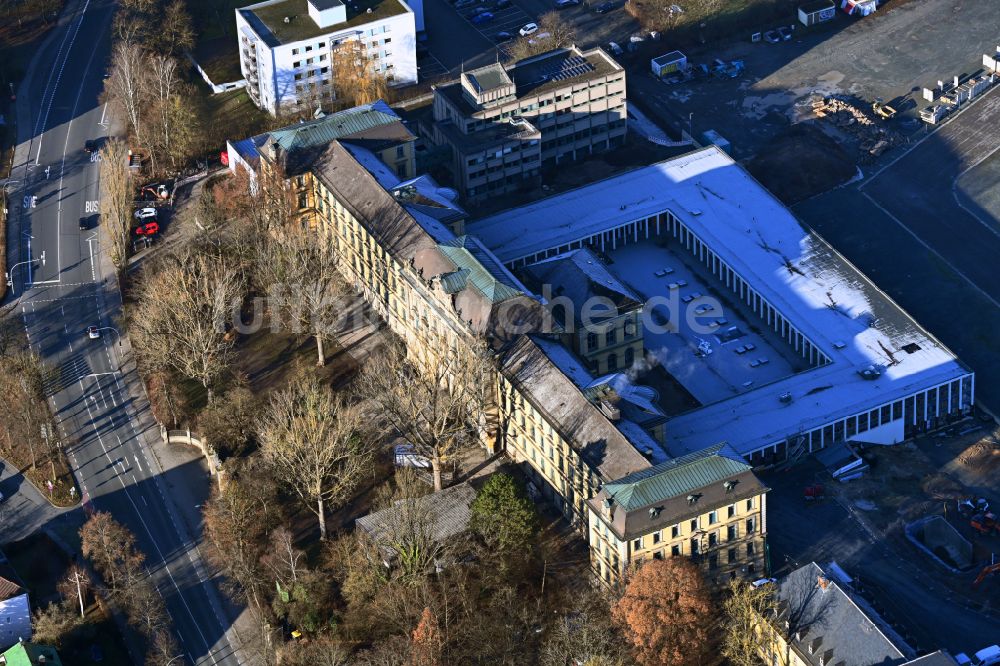 Luftbild Bayreuth - Schulgebäude Markgräfin-Wilhelmine-Gymnasium in Bayreuth im Bundesland Bayern, Deutschland