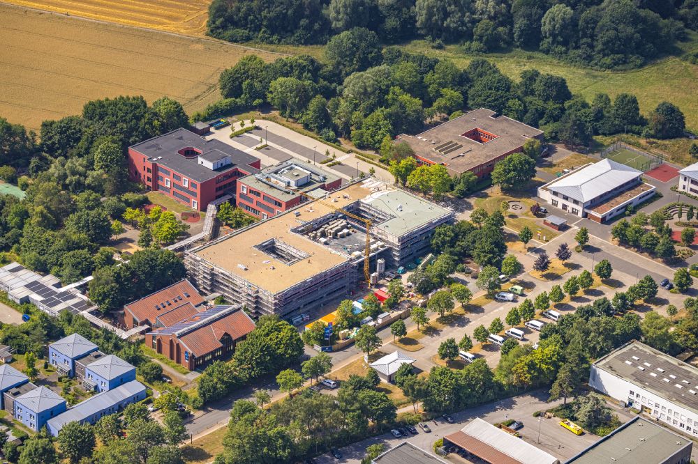 Luftbild Dortmund - Schulgebäude am Marsbruch an der Marsbruchstraße in Dortmund im Bundesland Nordrhein-Westfalen, Deutschland